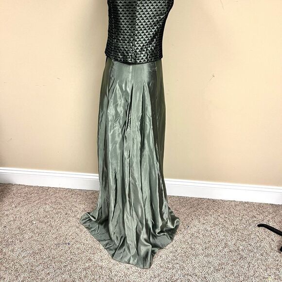 Scott McClintock green formal two piece dress Sz 2 - Picture 8 of 12